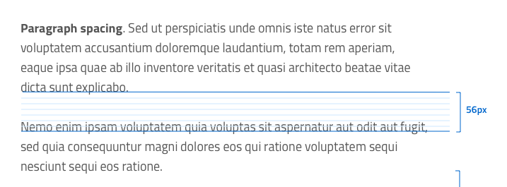 paragraph spacing